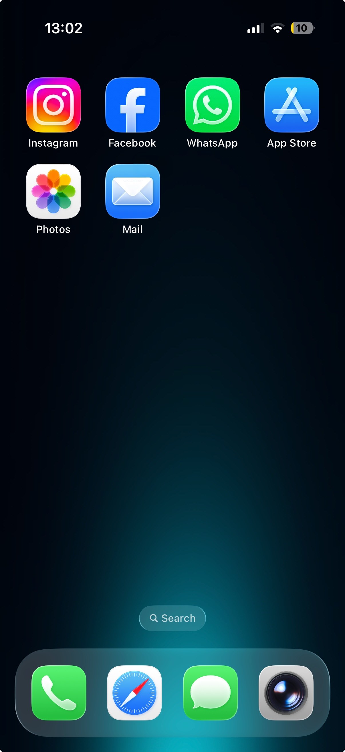 Startbildschirm mit dem Icon von Deine App